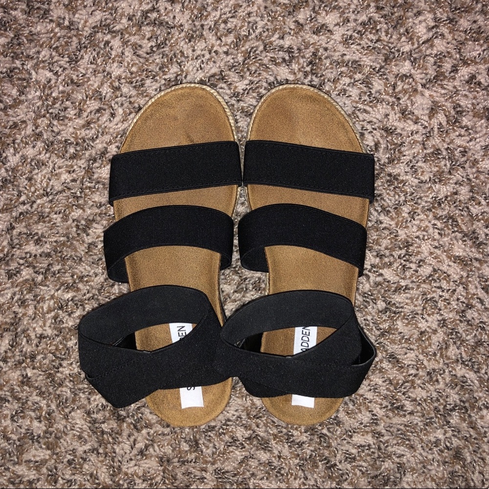 Steve Madden Kimmie Black Sandals